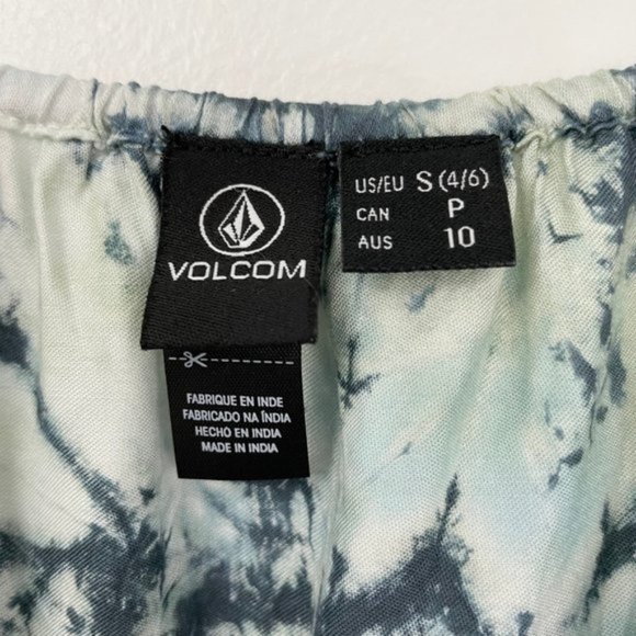 New Volcom Tie Dye Dreams Swingy Scoop Neck Tank Top Blue Multi Size Small - Picture 12 of 16